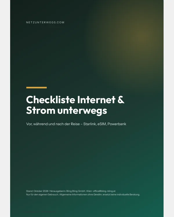 Preview: Checklist internet & power on the road (PDF)